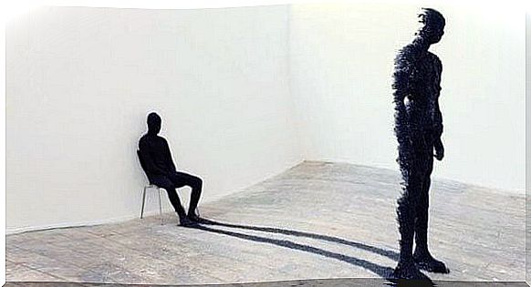 Person's shadow