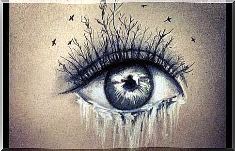 Crying eye